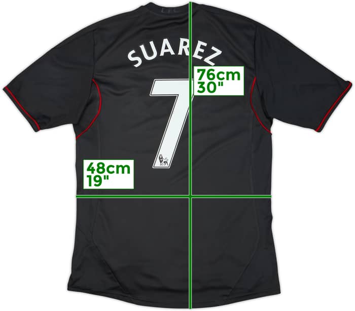 2011-12 Liverpool Away Shirt Suarez #7 - 5/10 - (M)