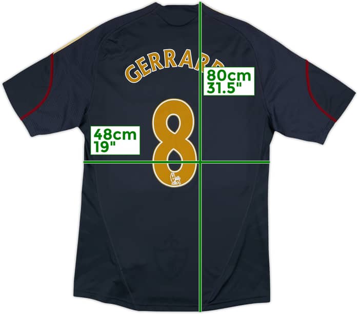 2009-10 Liverpool Away Shirt Gerrard #8 - 10/10 - (M)