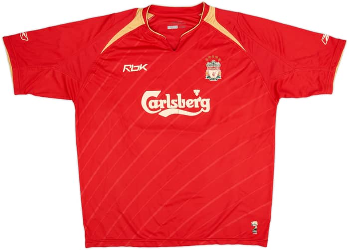 2005-06 Liverpool CL Home Shirt - 4/10 - (XL)