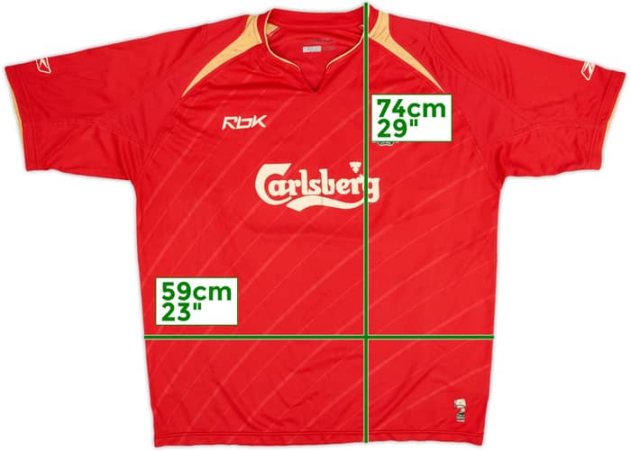 2005-06 Liverpool CL Home Shirt - 4/10 - (XL)