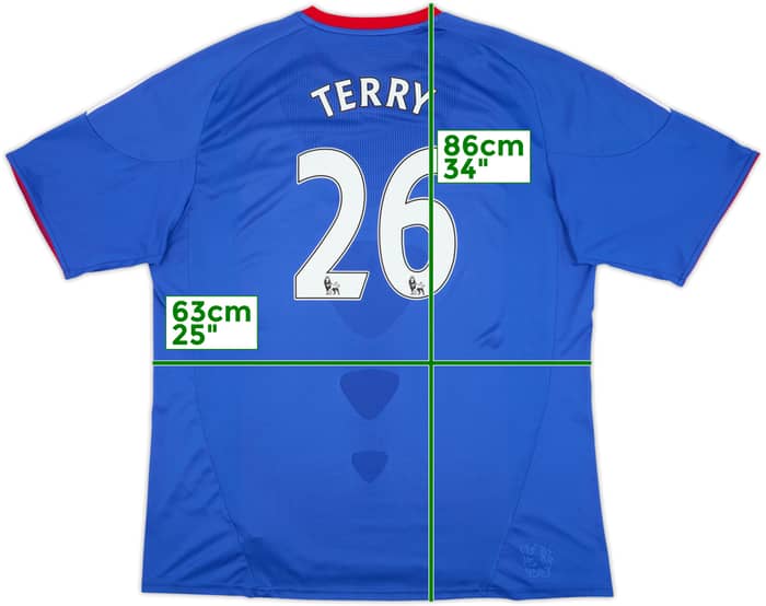 Camiseta de local del Chelsea 2010-11 Terry #26 - 8/10 - (3XL)