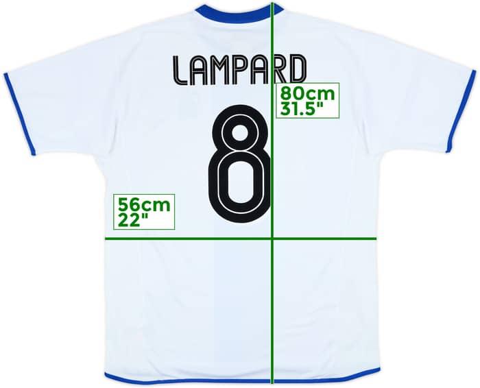 2003-05 Chelsea Away Shirt Lampard #8 - 6/10 - (L)