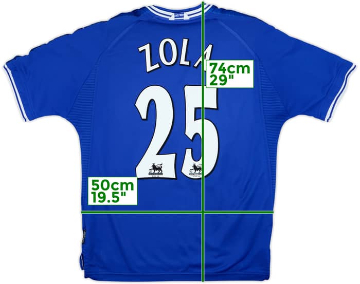1999-01 Chelsea Home Shirt Zola #25 - 8/10 - (L)