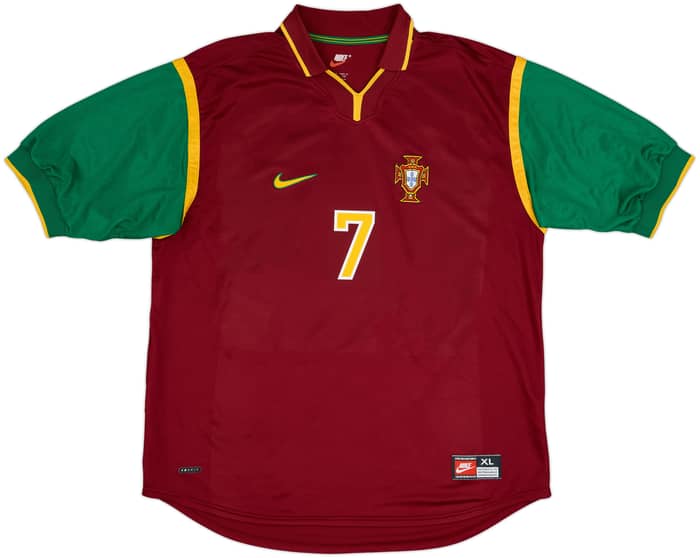 1999-00 Portugal Home Shirt Figo #7 - 9/10 - (XL)