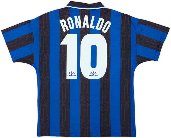 1996-97 Inter Milan Home Shirt Ronaldo #10 - 8/10 - (M)