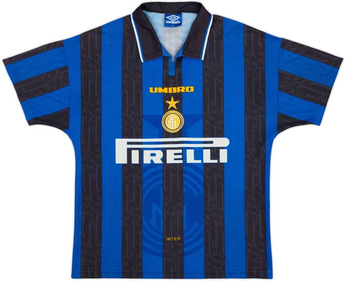 1996-97 Inter Milan Home Shirt Ronaldo #10 - 8/10 - (M)