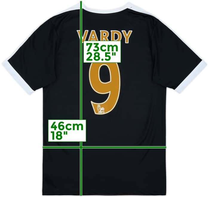 2015-16 Leicester Away Shirt Vardy #9 - 7/10 - (S)