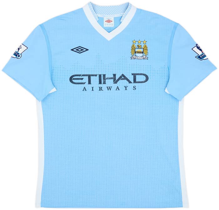 2011-12 Manchester City Home Shirt Kun Aguero #16 - 6/10 - (L)