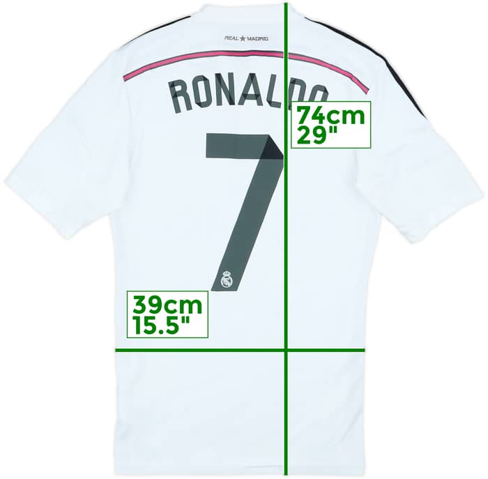 2014-15 Real Madrid Home Shirt Ronaldo #7 - 6/10 - (S)