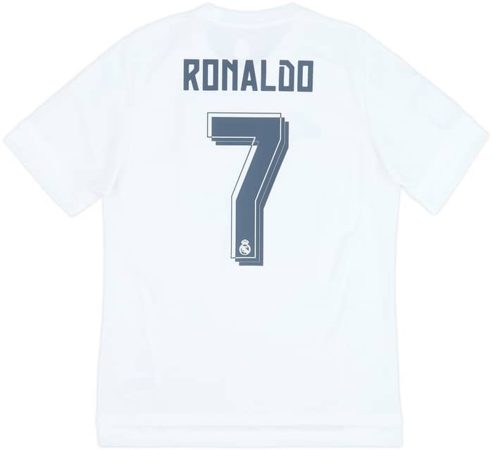 2015-16 Real Madrid Home Shirt Ronaldo #7 - 8/10 - (M)