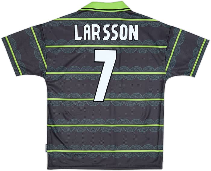 1998-99 Celtic Away Shirt Larsson #7 - 8/10 - (L)