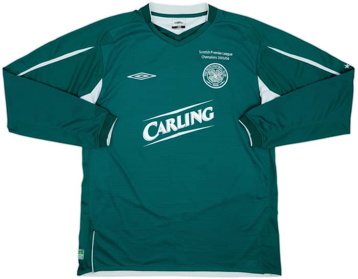 2004-05 Celtic 'Champions' Away L/S Shirt Petrov #19 - 9/10 - (L)