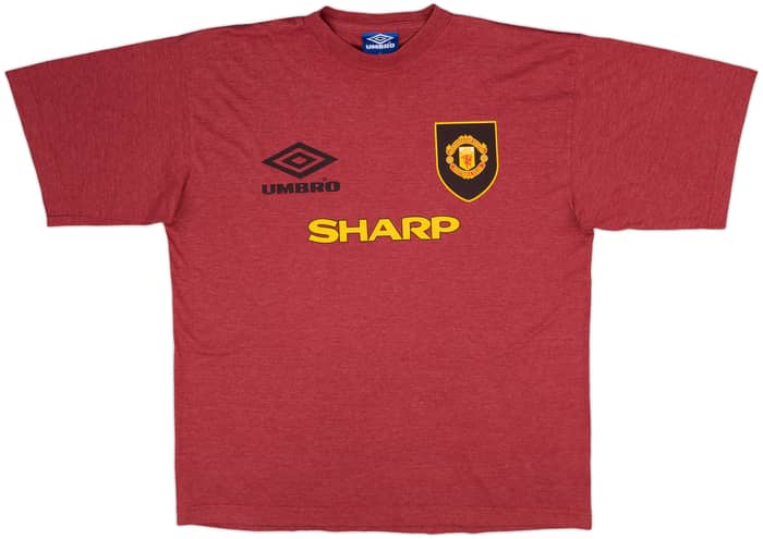 1993-95 Manchester United Umbro Cotton Tee - 10/10 - (XL)