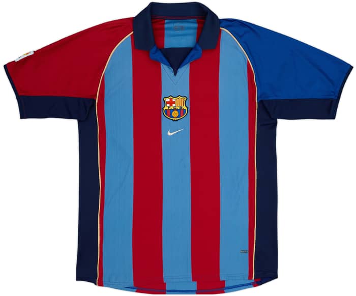 2001-02 Barcelona Camiseta local Rivaldo #10 - 6/10 - (L)