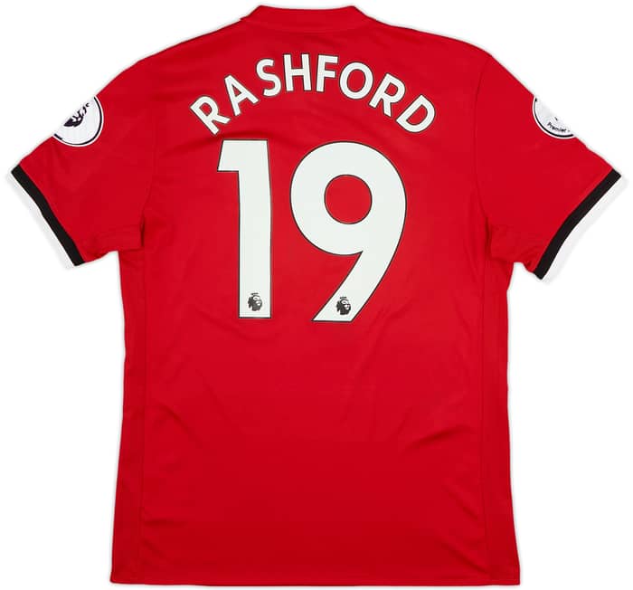 2017-18 Manchester United Home Shirt Rashford #19 - 8/10 - (M)