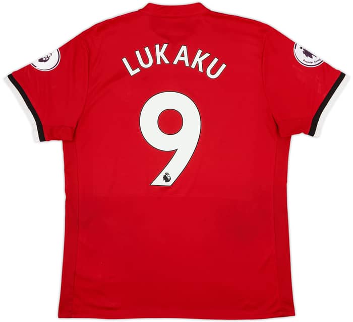 2017-18 Manchester United Home Shirt Lukaku #9 - 6/10 - (L)