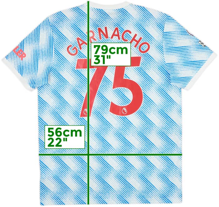 2021-22 Manchester United Away Shirt Garnacho #75 - 8/10 - (L)