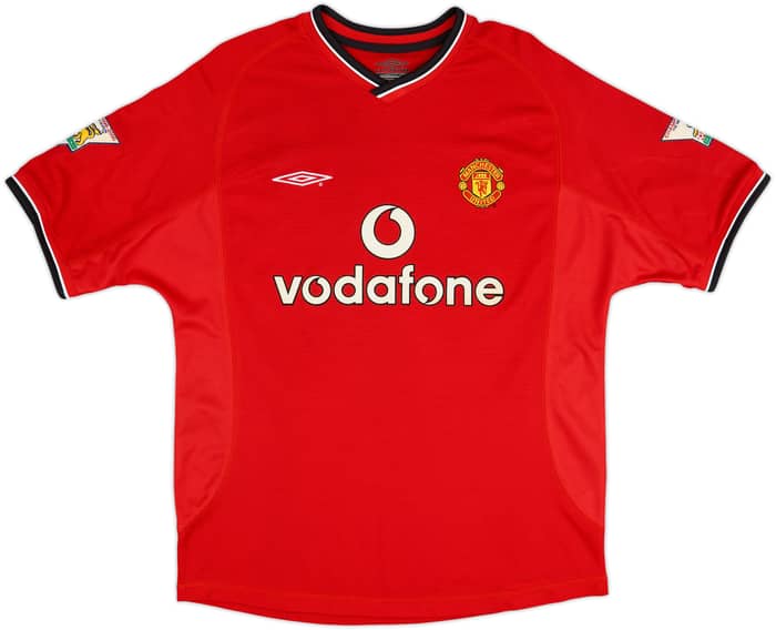 2000-02 Manchester United Home Shirt Beckham #7 - 8/10 - (M)