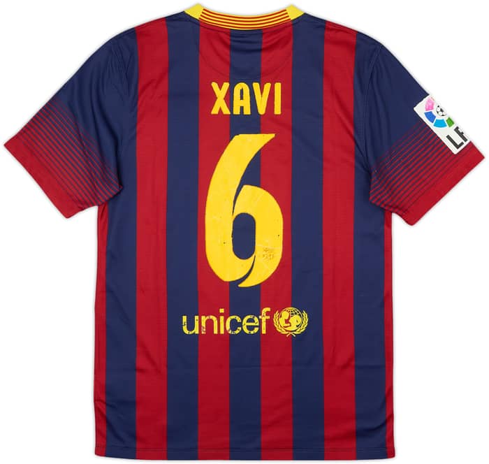 Camiseta de local del Barcelona 2013-14 Xavi #6 - 5/10 - (S)