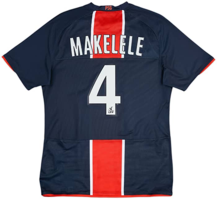 Camiseta de local edición jugador del Paris Saint-Germain 2008-09 Makelele #4 - 8/10 - (M)