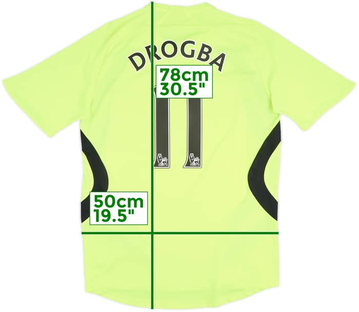 2007-08 Chelsea Away Shirt Drogba #11 - 8/10 - (S)