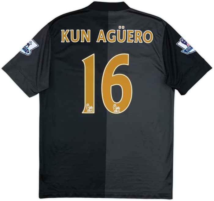 2013-14 Manchester City Away Shirt Kun Aguero #16 - 7/10 - (M)