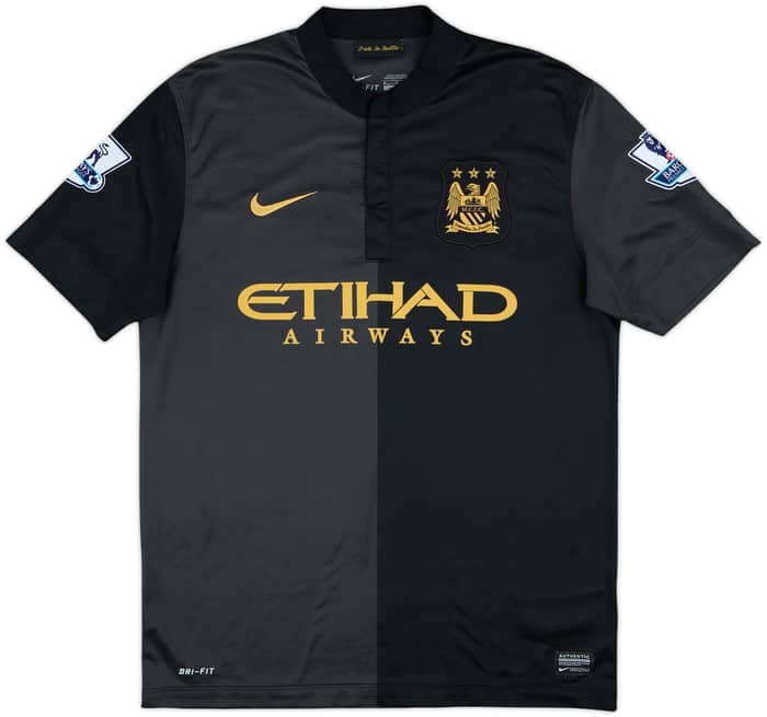 2013-14 Manchester City Away Shirt Kun Aguero #16 - 7/10 - (M)
