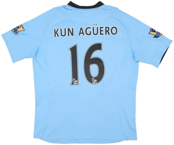 2012-13 Manchester City Home Shirt Kun Aguero #16 - 6/10 - (XL)