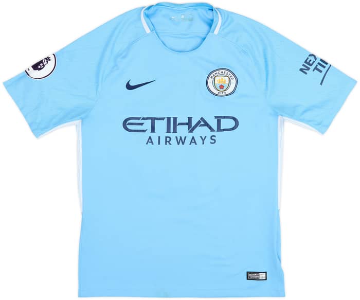 2017-18 Manchester City Home Shirt Kun Aguero #10 - 8/10 - (M)