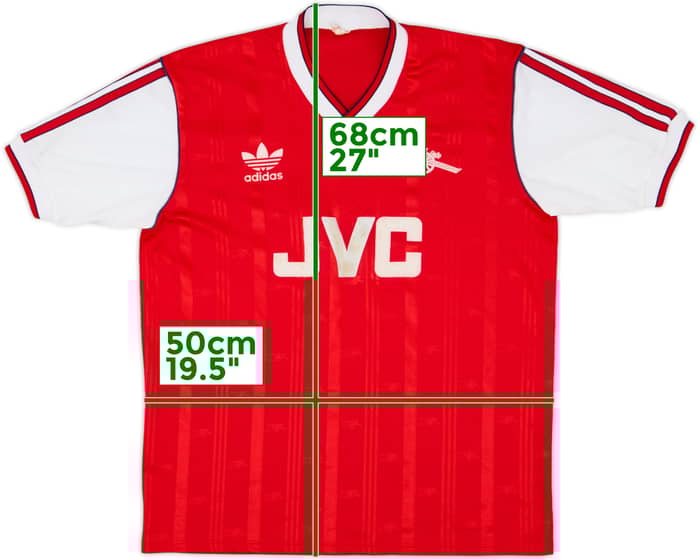 1986-88 Arsenal Home Shirt - 7/10 - (XL)
