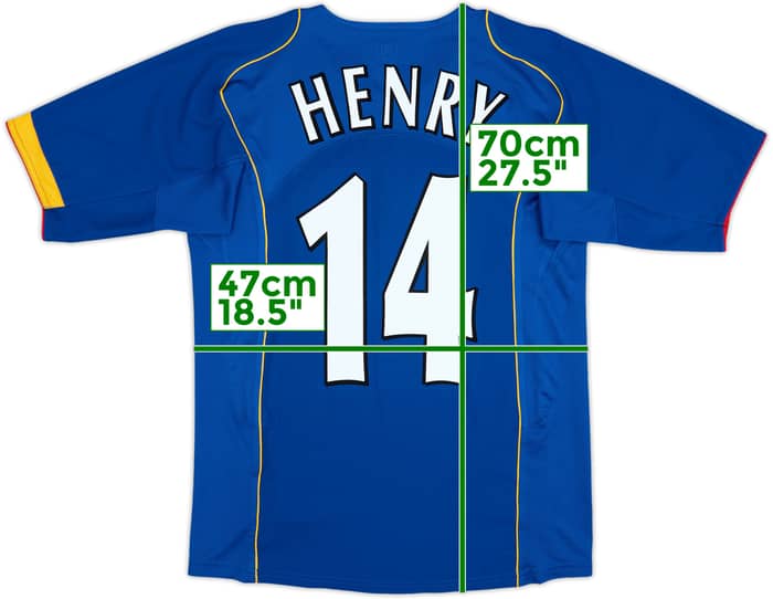 2004-06 Arsenal Away Shirt Henry #14 - 8/10 - (S)
