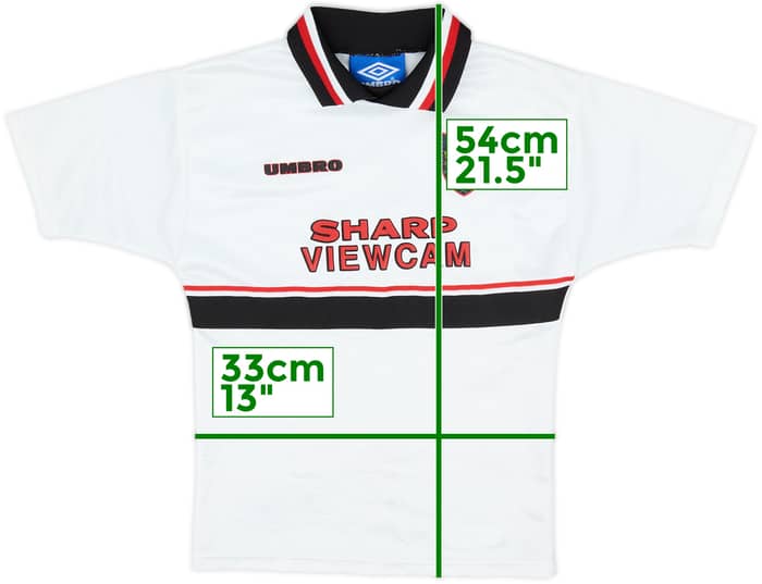 1997-99 Manchester United Away Shirt - 8/10 - (S.Boys)