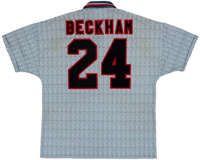 1995-96 Manchester United Away Shirt Beckham #24 - 5/10 - (XL)