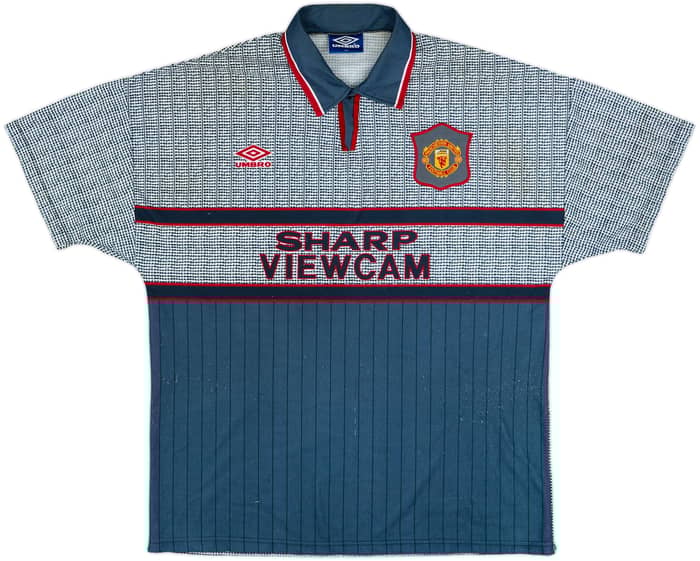 1995-96 Manchester United Away Shirt Beckham #24 - 5/10 - (XL)