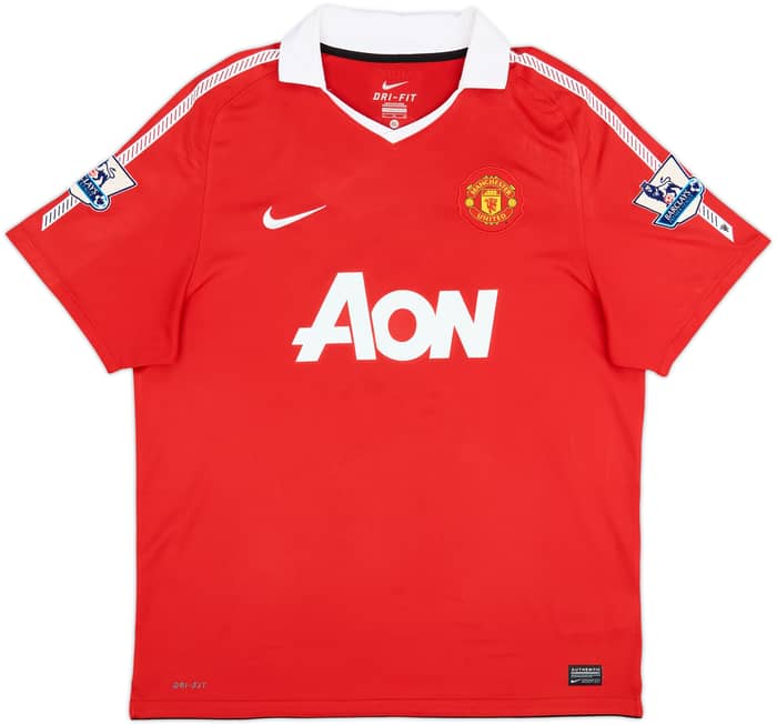 2010-11 Manchester United Home Shirt Rooney #10 - 7/10 - (XL)