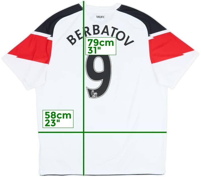 2010-12 Manchester United Away Shirt Berbatov #9 - 6/10 - (XL)