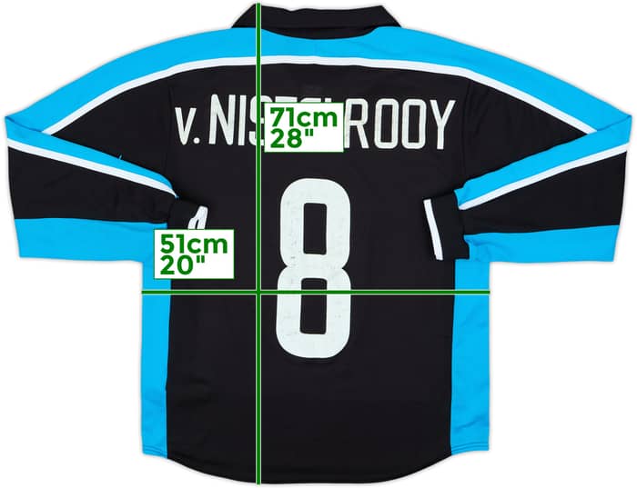 1999-01 PSV Player Issue Away L/S Shirt v. Nistelrooy #8 - 6/10 - (S)