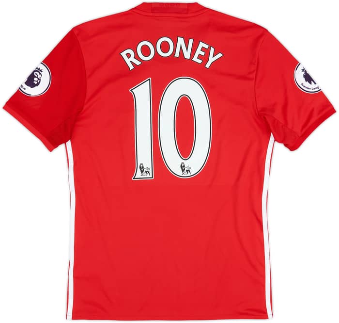 2016-17 Manchester United Home Shirt Rooney #10 - 8/10 - (S)