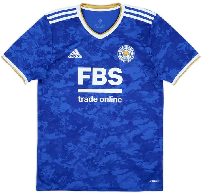 2021-22 Leicester Home Shirt Vardy #9 - 8/10 - (M)