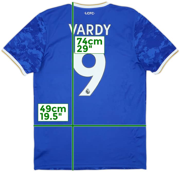 2021-22 Leicester Home Shirt Vardy #9 - 8/10 - (M)