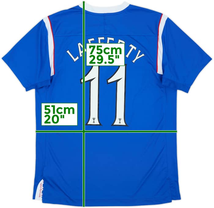 2011-12 Rangers Home Shirt Lafferty #11 - 8/10 - (M)