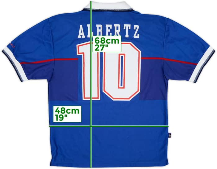 1997-99 Rangers Home Shirt Albertz #10 - 8/10 - (S)