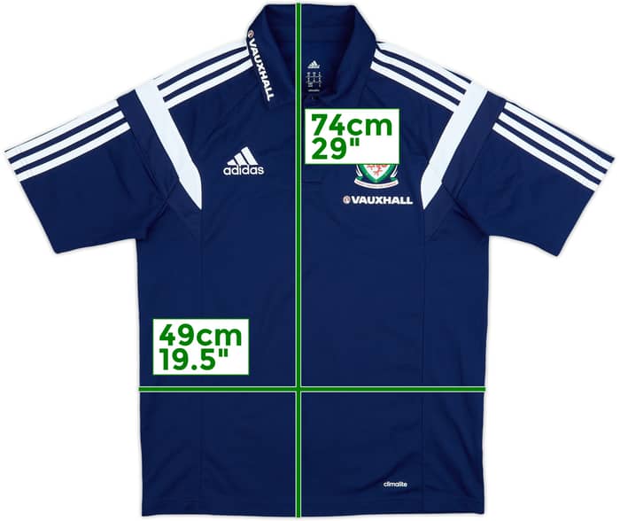 2013-14 Wales adidas Polo Shirt - 7/10 - (M)