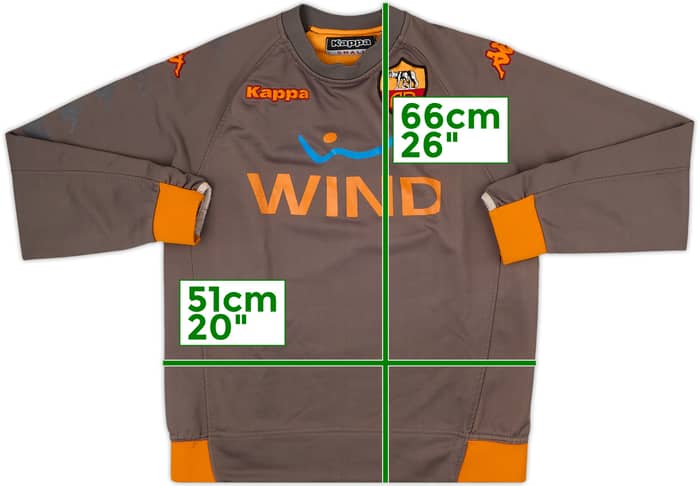 2010-11 Roma Kappa Drill Top - 6/10 - (S)