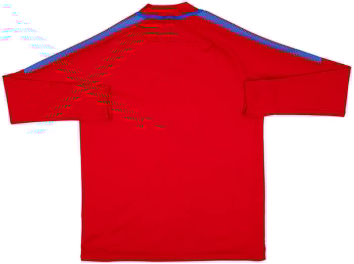 2017-18 Barcelona Nike 1/4 Zip Drill Top - 8/10 - (L)