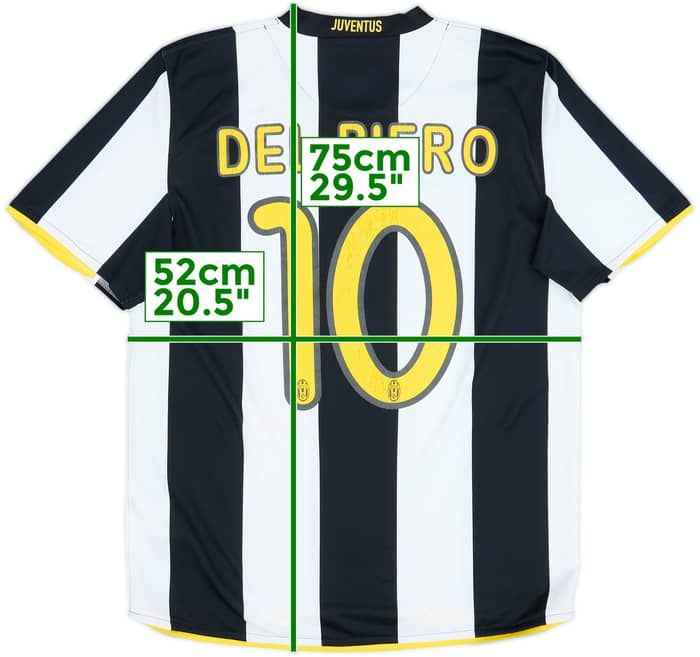 2008-09 Juventus Home Shirt Del Piero #10 - 4/10 - (M)