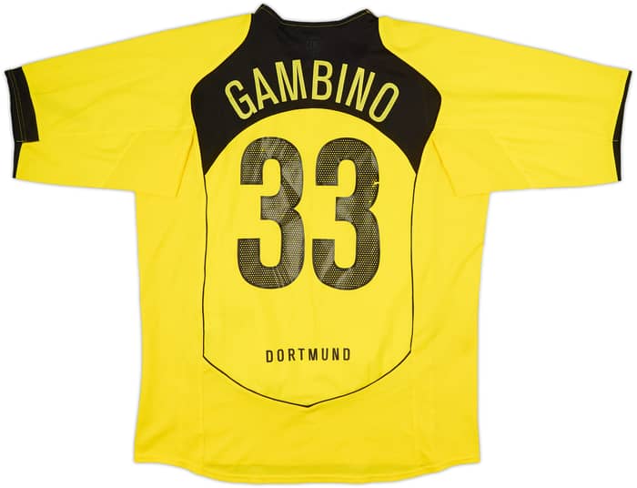 2004-05 Borussia Dortmund Home Shirt Gambino #33 - 7/10 - (L)