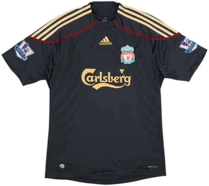 2009-10 Liverpool Away Shirt Gerrard #8 - 8/10 - (M)
