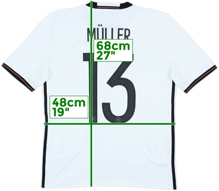 2015-16 Germany Home Shirt Muller #13 - 7/10 - (XL.Boys)