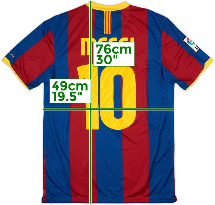 2010-11 Barcelona Home Shirt Messi #10 - 8/10 - (M)